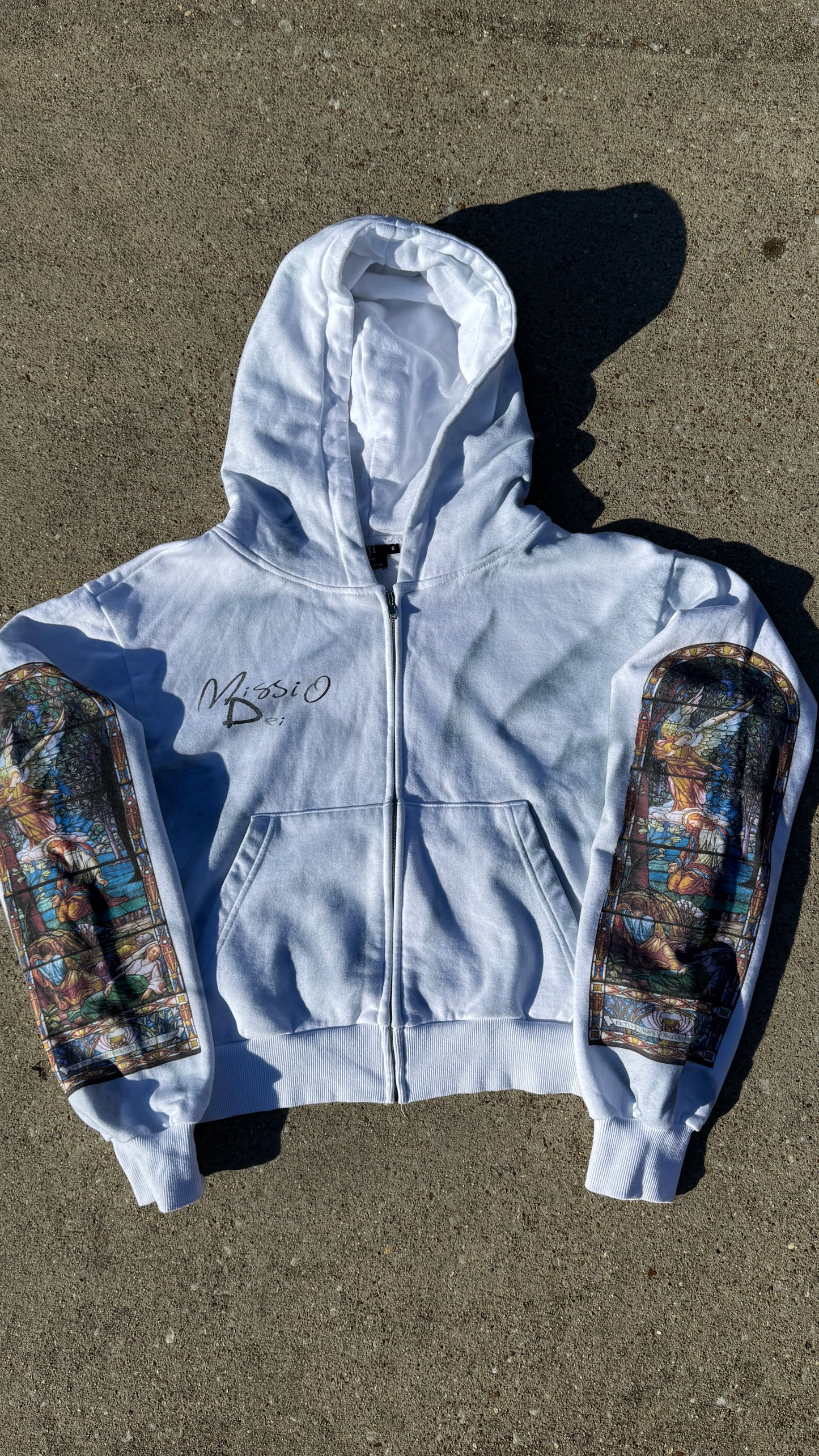 White Missio Deí Hoodie